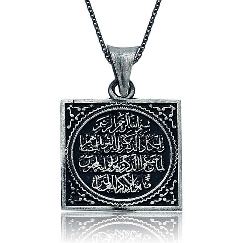 925 Ayar Gümüş Nazar Duası Kadın Gümüş Kolye