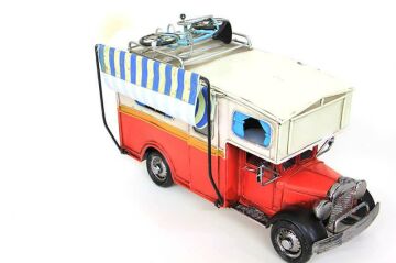 Dekoratif Metal Karavan Tenteli Vintage Biblo Ev Ofis Hediyelik