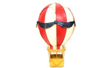 Dekoratif Metal Sıcak Hava Balonu Vintage Biblo Ev Ofis Hediyelik