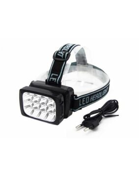 12 Ledli Güçlü Şarjlı Kafa Lambası