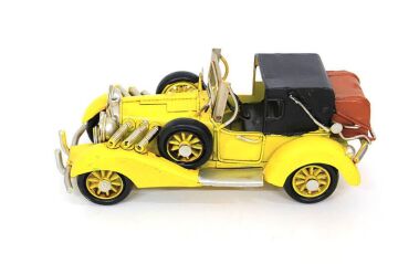 Dekoratif Metal Araba Vintage Biblo Ev Ofis Hediyelik