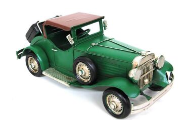 Dekoratif Metal Araba Vintage Biblo Ev Ofis Hediyelik