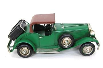 Dekoratif Metal Araba Vintage Biblo Ev Ofis Hediyelik