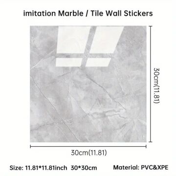 GRİ MERMER DESEN DUVAR STİCKER (30*30)