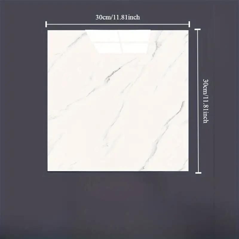 BEYAZ MERMER DESENLİ ALÜMİNYUM PLASTİK DUVAR STİCKER (30*30)