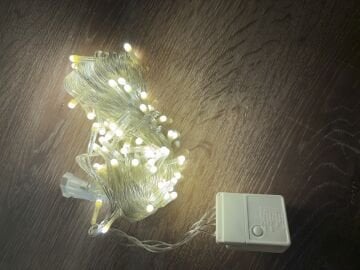 10m 100 Led Damla Uçlu Gün Işığı Şeffaf Kablo