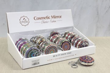 Taşlı El Aynası Anahtarlık