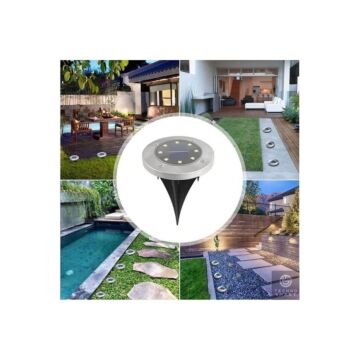 4'lü Solar Panelli Kazıklı Zemin Solar Ledi 8+4 Led GÜN IŞIĞI