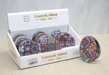 Taşlı El Aynası Oval İnce