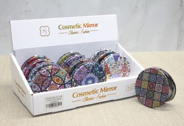 Taşlı El Aynası Yuvarlak İnce