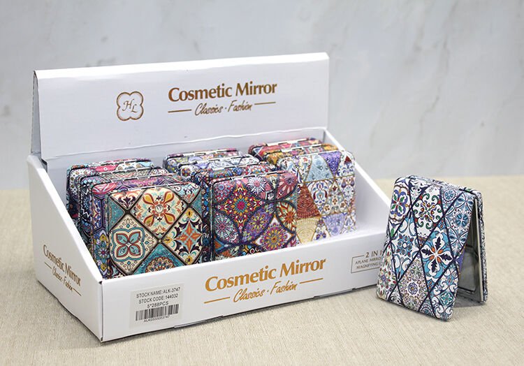 Taşlı El Aynası Dikdörtgen Kalın