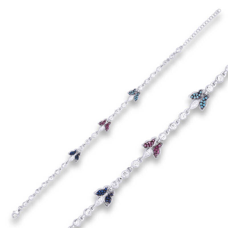 ​925 Ayar Gümüş Kelebek Bileklik