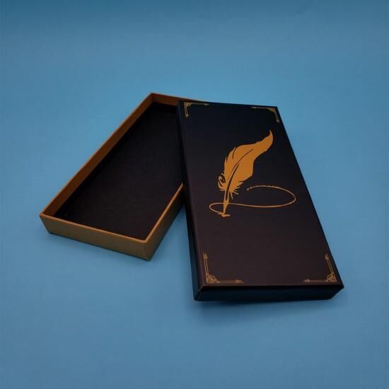 Kalem Kutusu Siyah Tüylü Kalem Tasarımlı Dekoratif Hediyelik