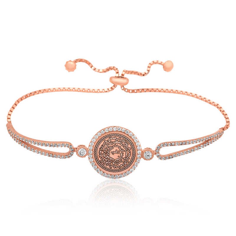 925 Ayar Gümüş Rose Kıtmir Bileklik