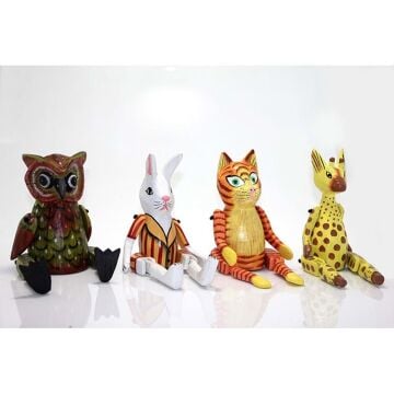 Ahşap Sallanan Hayvan Figürü