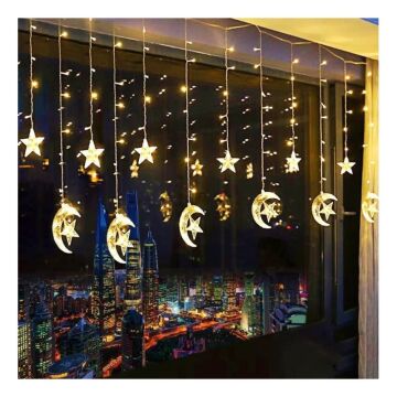 Ay Yıldız Perde Led Günışığı Fişli