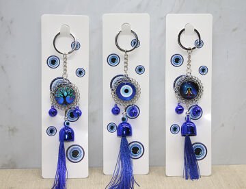 Metal Nazar Boncuğu Anahtarlık