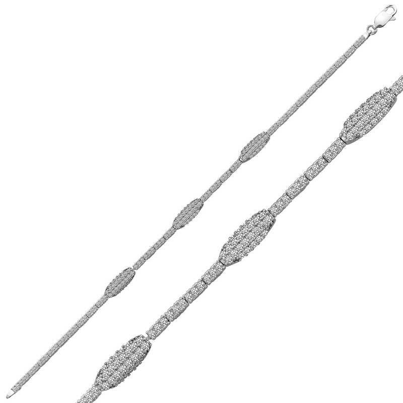 925 Ayar Gümüş Su Yolu Bileklik