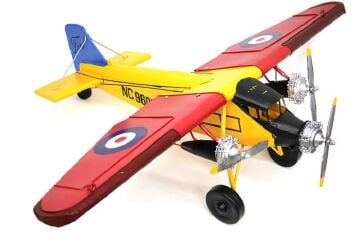 Dekoratif Metal Uçak Vintage Ev Ofis Hediyelik Savaş Uçağı