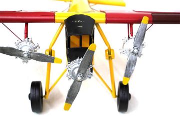 Dekoratif Metal Uçak Vintage Ev Ofis Hediyelik Savaş Uçağı