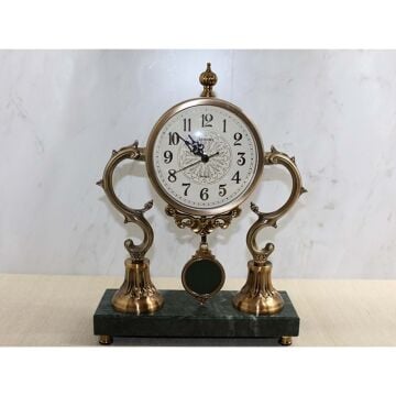 Altı Mermer Sarkaçlı Masa Üstü Saat
