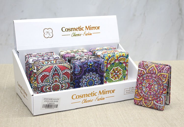 Taşlı El Aynası Dikdörtgen Kalın