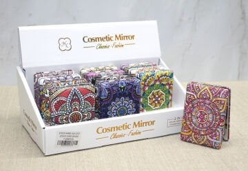 Taşlı El Aynası Dikdörtgen Kalın