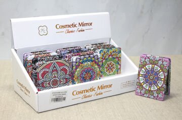 Taşlı El Aynası Dikdörtgen İnce