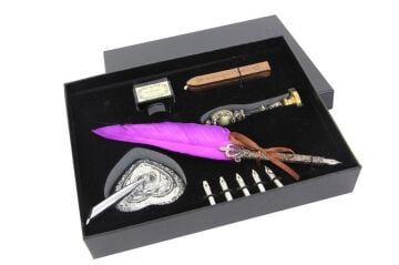 Divit Hokka Mühür Ve Tüylü Kalem Seti Hediyelik