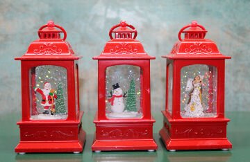 Yılbaşı Temalı Işıklı Müzikli Kar Küresi