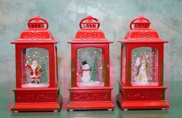 Yılbaşı Temalı Işıklı Müzikli Kar Küresi