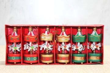 Ahşap 6'Lı Dekoratif Atlı Karınca