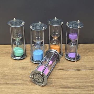 Metal 10 Dakikalık Kum Saati