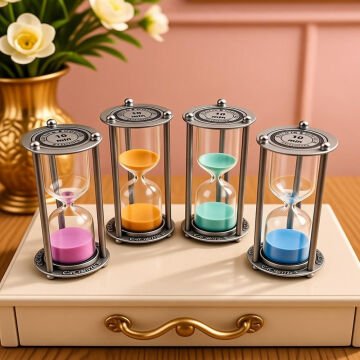 Metal 10 Dakikalık Kum Saati