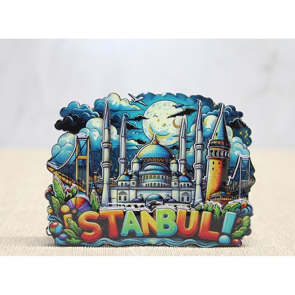 Ahşap İstanbul Temalı Magnet