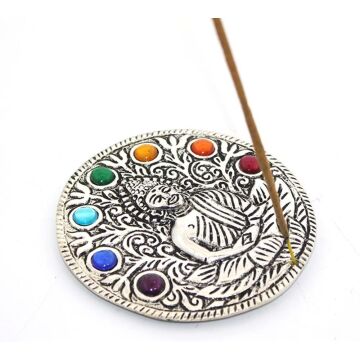 Metal 7 Çakra ( Chakra ) Buda Tütsülük