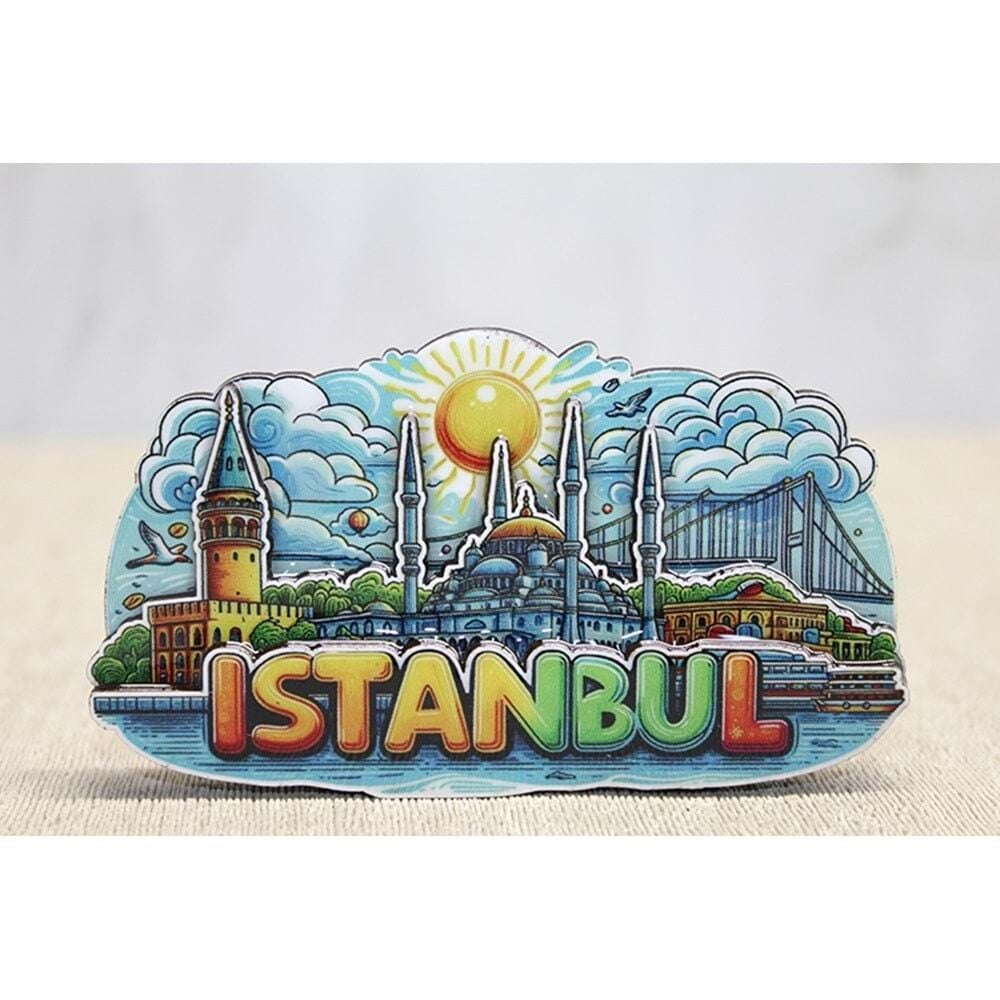 Ahşap İstanbul Temalı Magnet