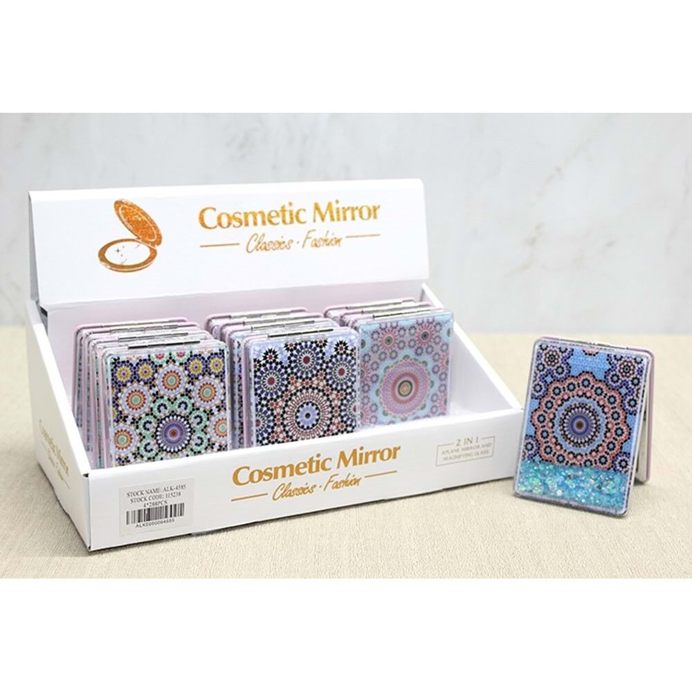 Mandala Desenli Hareketli Sulu El Aynası