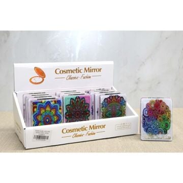 Mandala Desenli Hareketli Sulu El Aynası