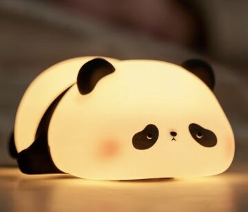 Panda Şekilli Renk Değiştirebilen Dokunmatik Gece Lambası