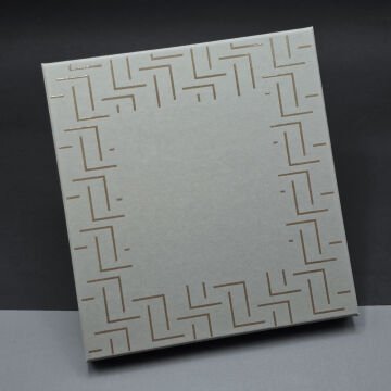 Kutulu Desenli Deri Defter Ve Metal Roller Kalem Set
