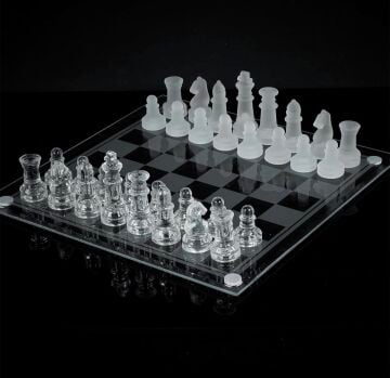 Cam Satranç Takımı 25*25cm