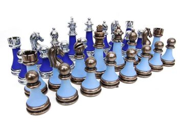 Satranç Taşı Zamak Polyester Parlement Turkuaz