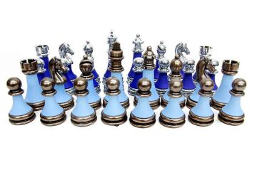 Satranç Taşı Zamak Polyester Parlement Turkuaz