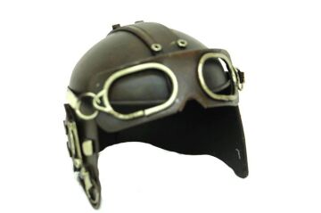 Dekoratif Metal Pilot Kaskı Biblo Vintage Dekoratif Hediyelik