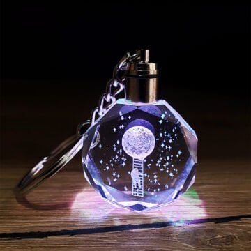 Işıklı Kristal Anahtarlık