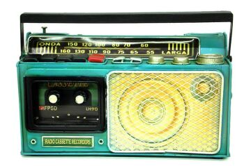 Dekoratif Metal Radyo Kumbara Vintage Biblo Hediyelik