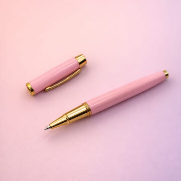 Pembe Metal Roller Kalem