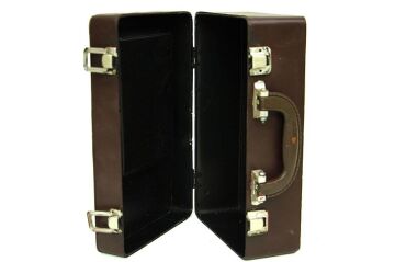 Dekoratif Metal Televizyon Bavul Vintage Biblo Hediyelik