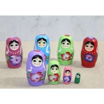 4'Lü Ahşap Matruşka